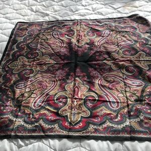 34” square paisley scarf